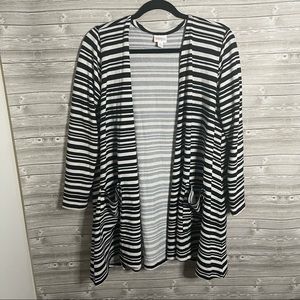 Black and White Striped Lularoe Caroline